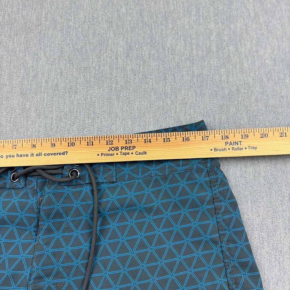 The North Face‎ Shorts Mens 34 Blue Geometric Drawstring Swim Trunks Boardshort